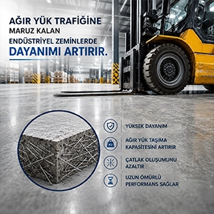Endüstriyel Zemin Çelik Fiber